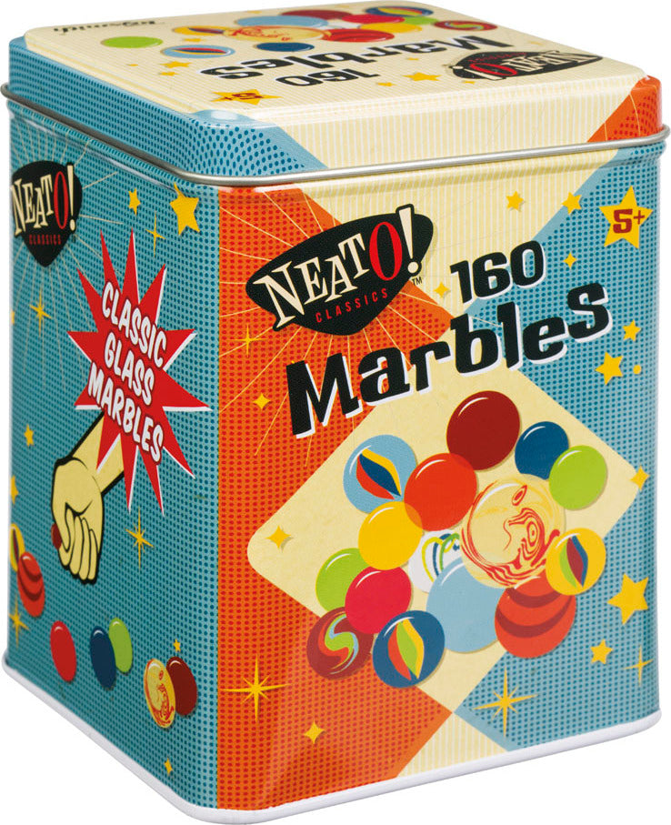 Marbles In Tin Box