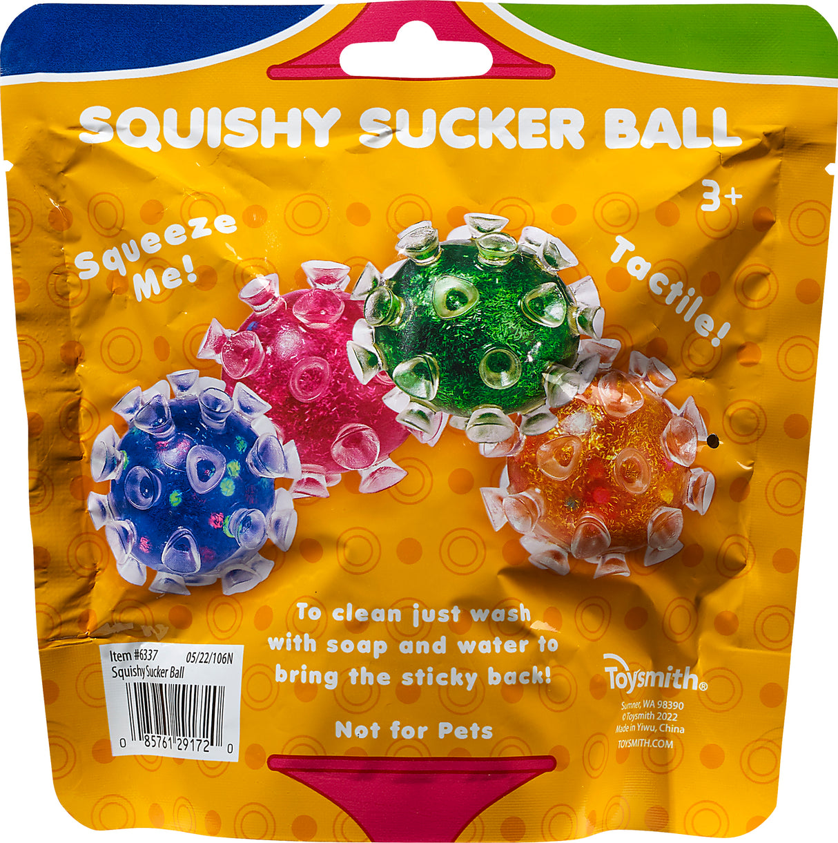 Squishy Sucker Ball (Assorted)