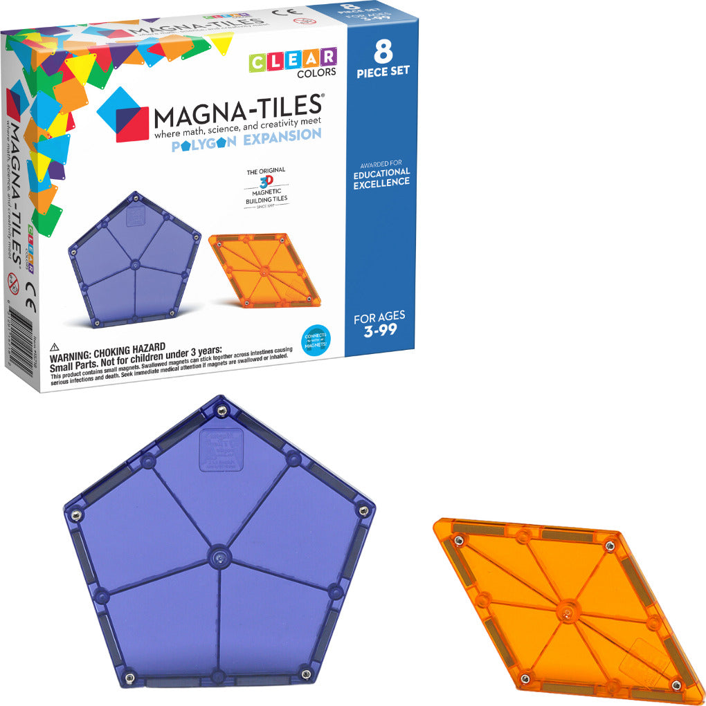 Magna-tiles Polygons 8 Piece Expansion Set