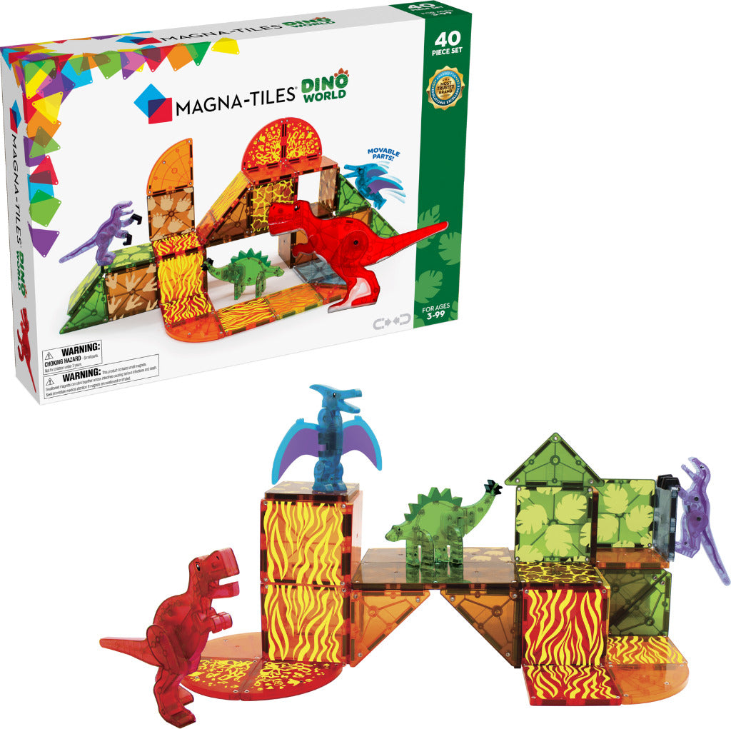Magna-Tiles Dino World (40 Piece Set)