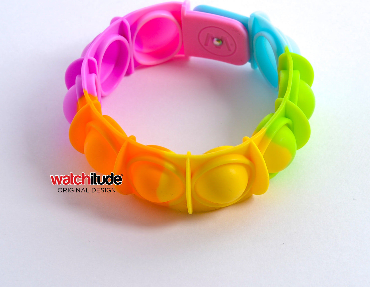 Tie Dye - POP'd Bracelet by Watchitude - Bubble Popping Toy