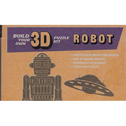 Build Your Own 3D Wind-Up Robot Puzzle Kit