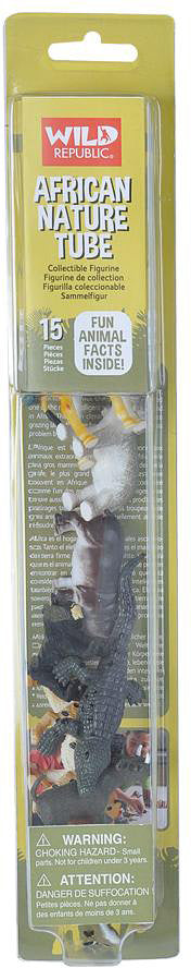 Tube of African Figurines