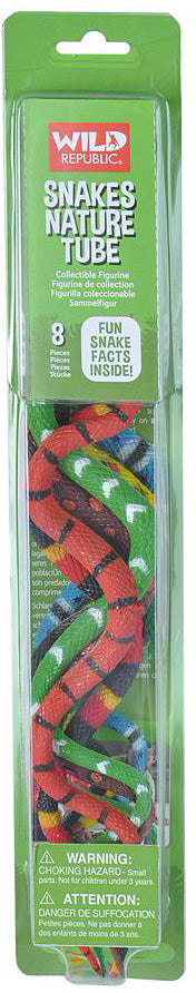 Tube of Snake Figurines