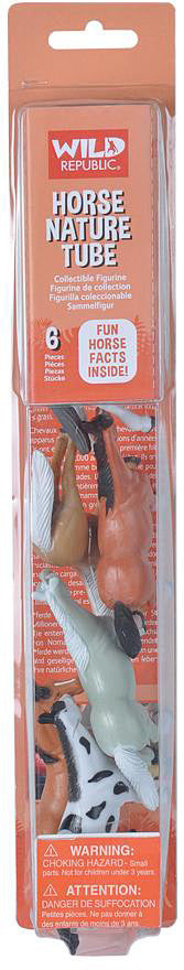 Tube of Horse Figurines
