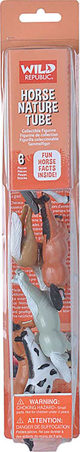 Tube of Horse Figurines