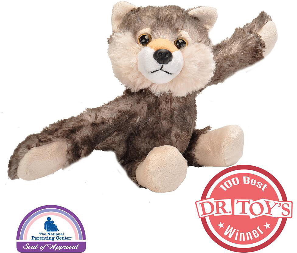 Huggers Wolf Stuffed Animal - 8"