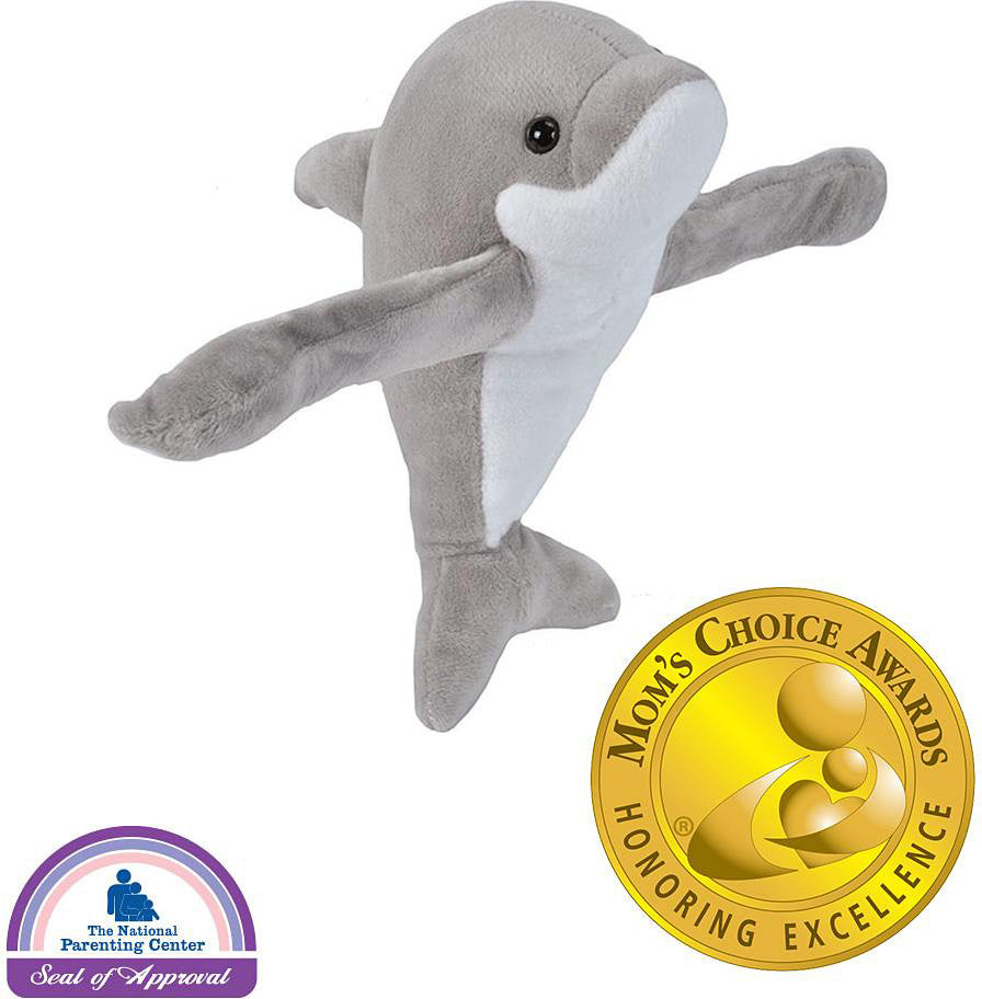 Huggers Dolphin Stuffed Animal - 8"