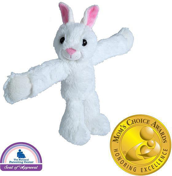 Huggers White Bunny Stuffed Animal- 8"