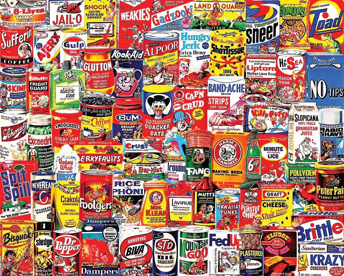 Wacky Packages-1000 Pieces-White Mountain Puzzles