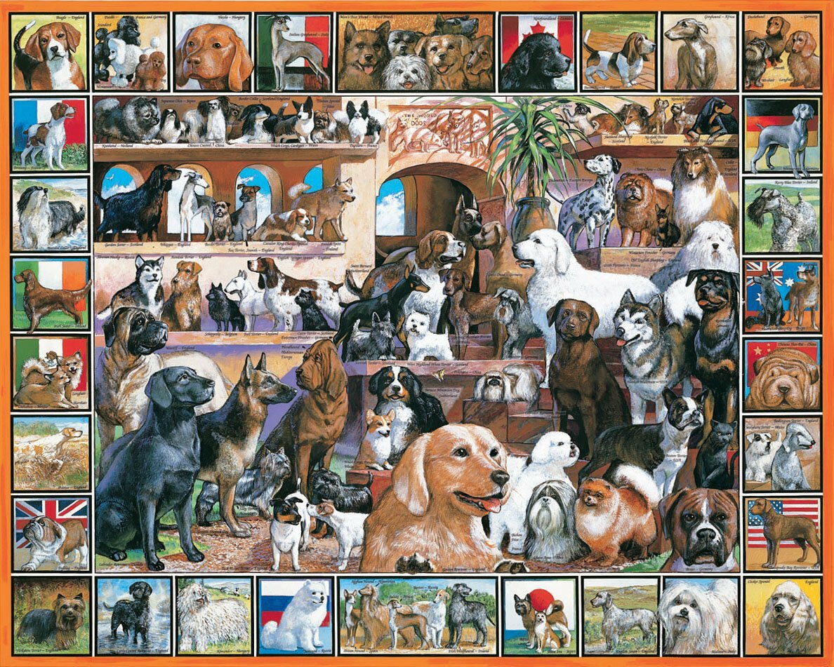 World of Dogs Puzzle 1000pcs