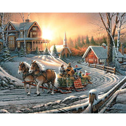 Pleasure of Winter Jigsaw Puzzle - White Mountain Puzzles