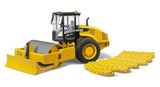 Bruder CAT Vibratory soil compactor with leveling blade
