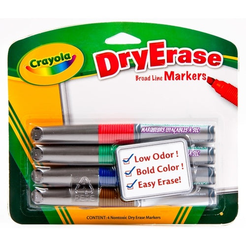Visi-max Dry Erase Markers Broad Line 4/ St (24/ CT