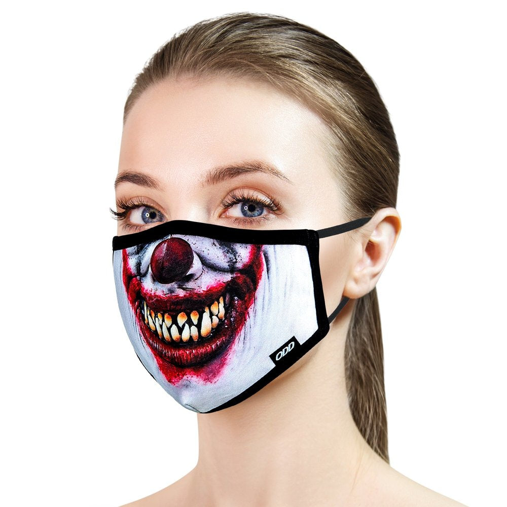 Adult Face Mask - Evil Clown