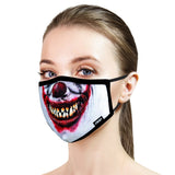 Adult Face Mask - Evil Clown