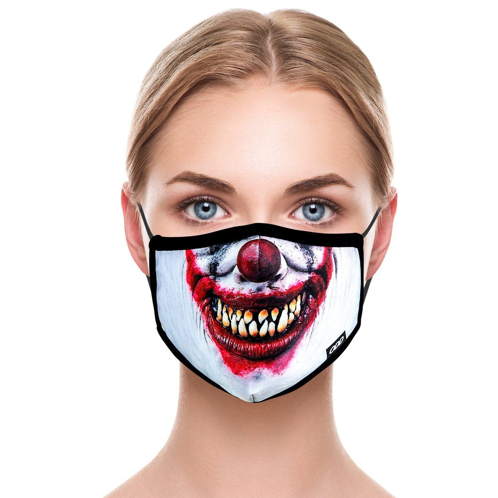 Adult Face Mask - Evil Clown