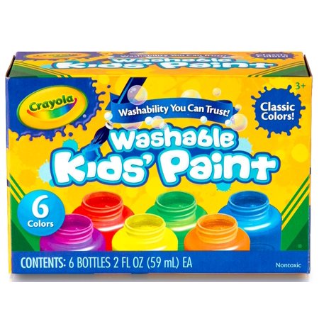 Paint, 6 CT Washable Kid's 2fl. Oz Bottels (6/ Cs)