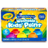 Paint, 6 CT Washable Kid's 2fl. Oz Bottels (6/ Cs)
