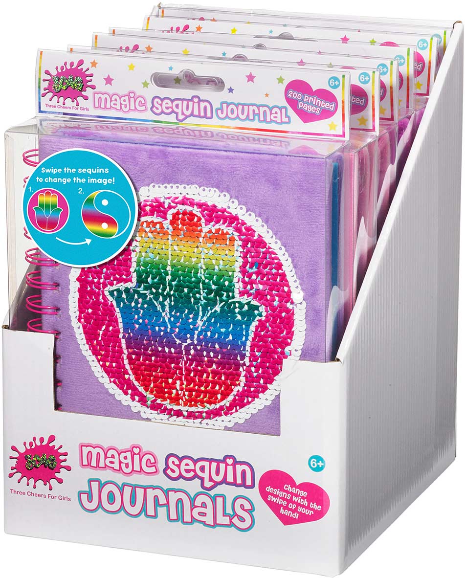 Hamsa Magic Sequin Journal