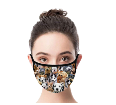 Adult Face Mask - Puppies