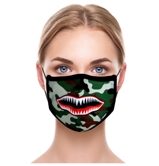 Adult Face Mask - Warplane