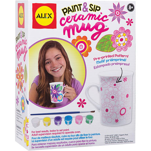 ALEX Toys Craft Paint and Sip Ceramic Mug