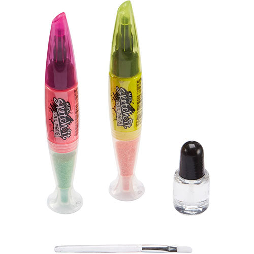 ALEX Spa Glitter Sketch It Nail Pens 2 Pack