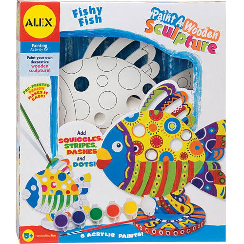 PAINT A WOODEN SCULPTURE - FISH