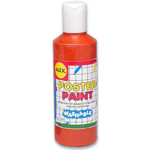 WASHABLE POSTER PAINT 8OZ ORANGE