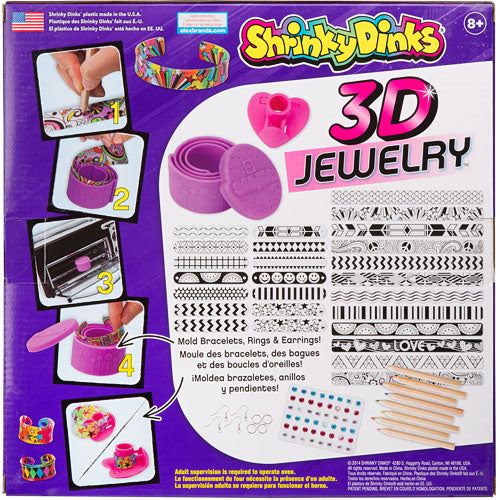 Shrinky Dinks Bake and Shape 3D Jewelry