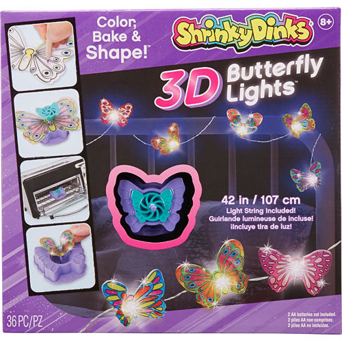 Shrinky Dinks 3D Butterfly Lights