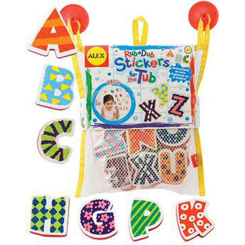 abc bath stickers