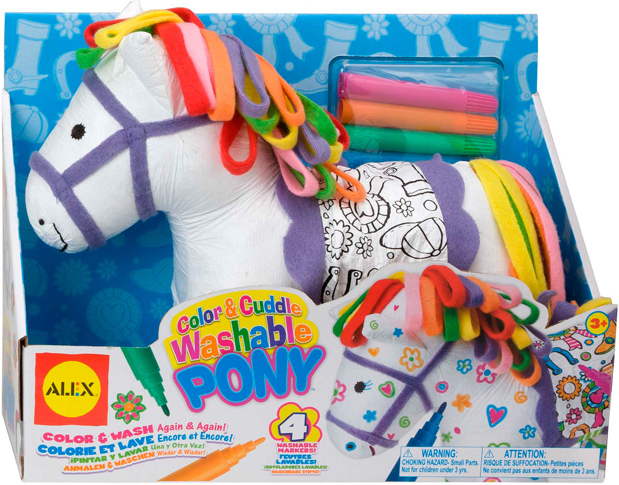 Color & Cuddle Washable Pony