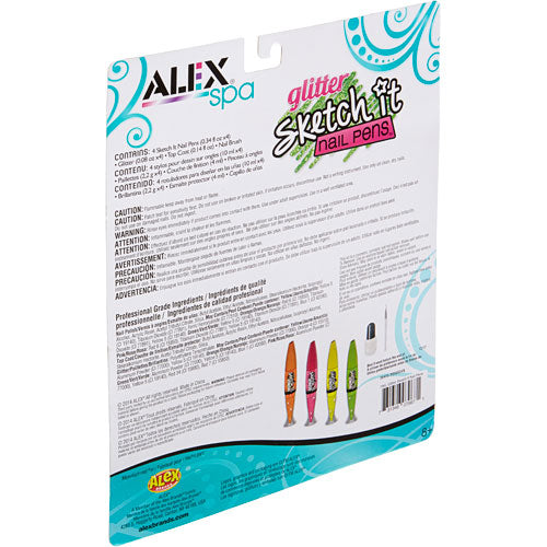 ALEX Toys Spa Glitter Sketch It Nail Pens