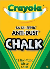 Chalk, Anti Dust Wht 12/ Bx 12/ 72