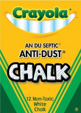 Chalk, Anti Dust Wht 12/ Bx 12/ 72