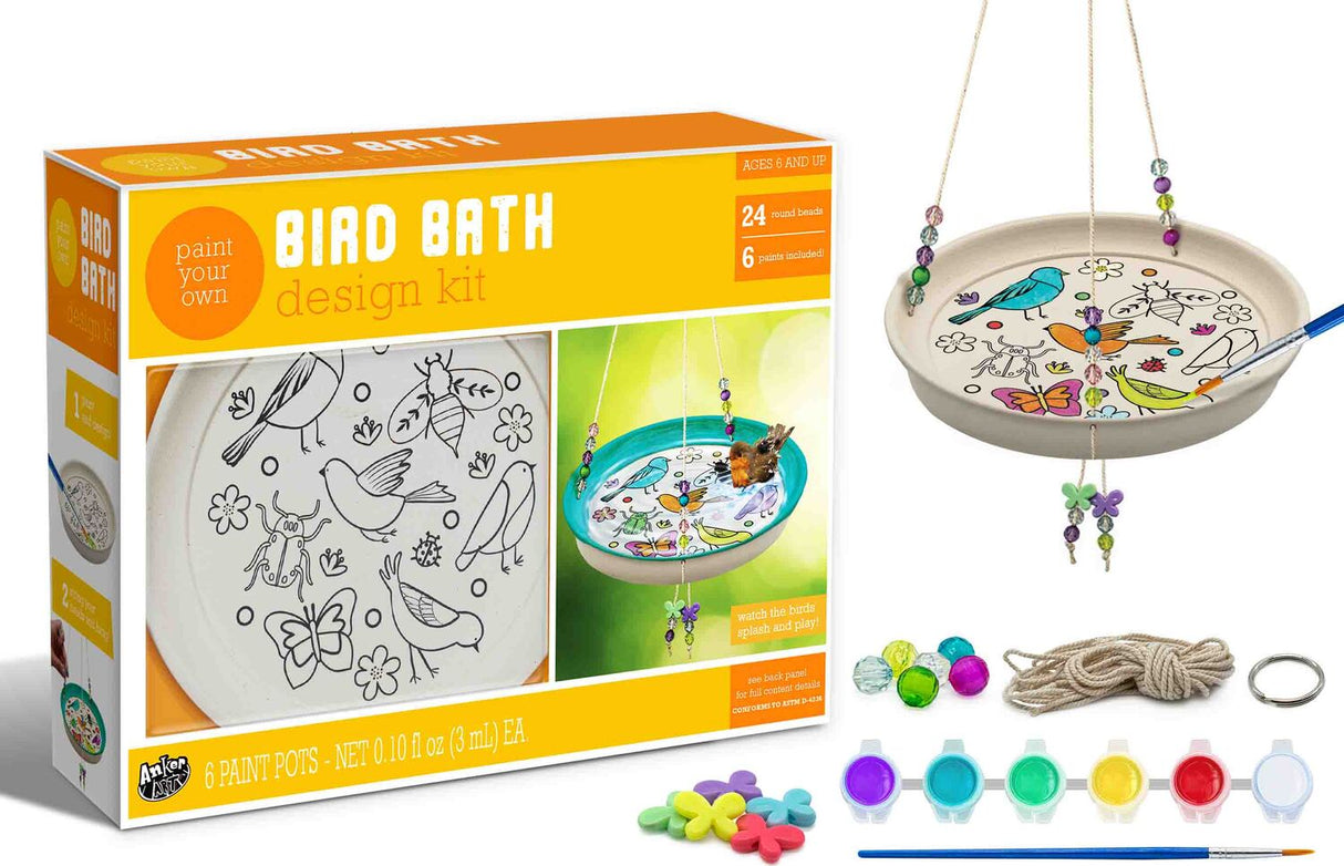 Paint Your Own Bird Bath Design Kit