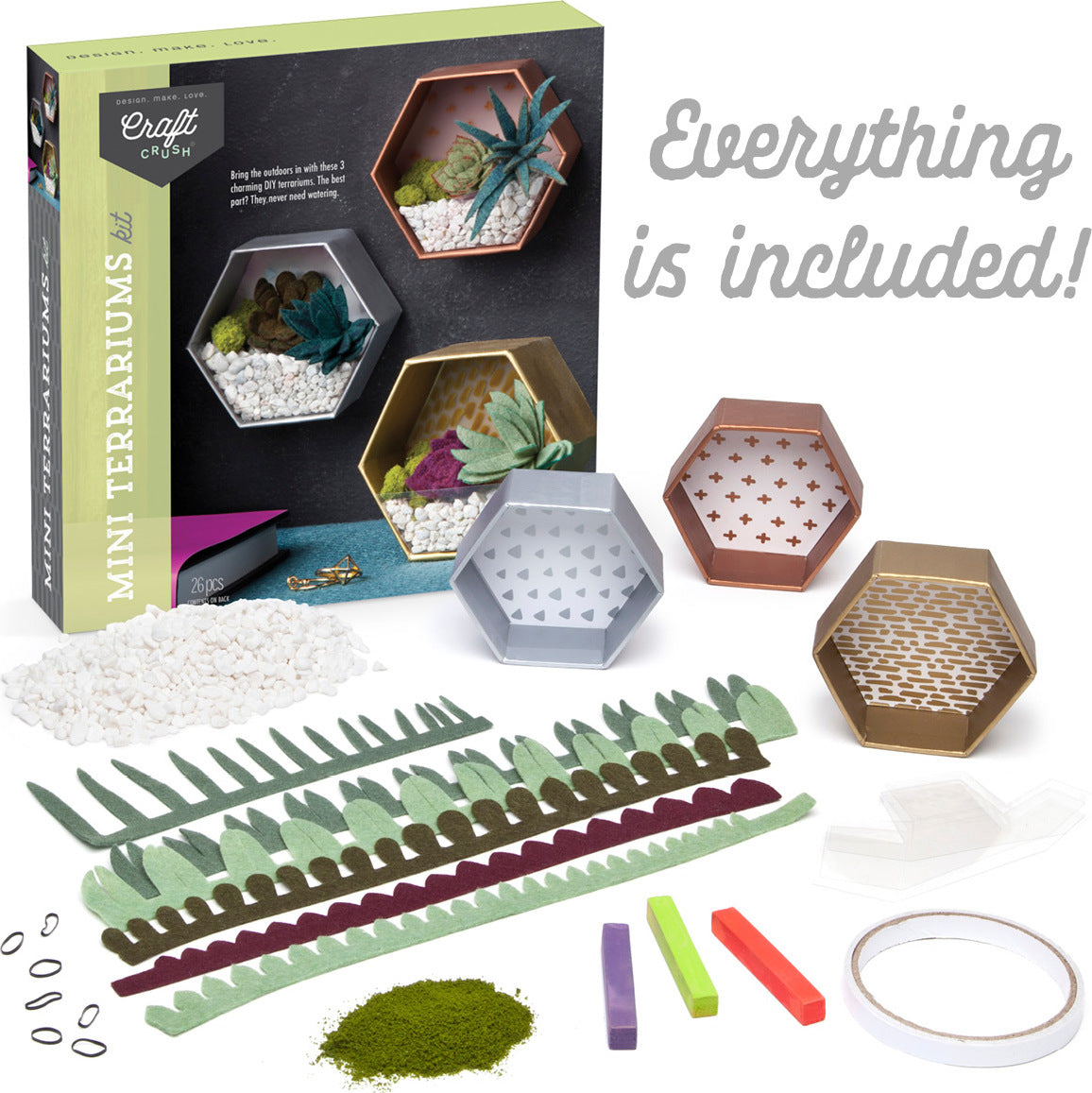 Craft Crush Mini Terrariums Kit
