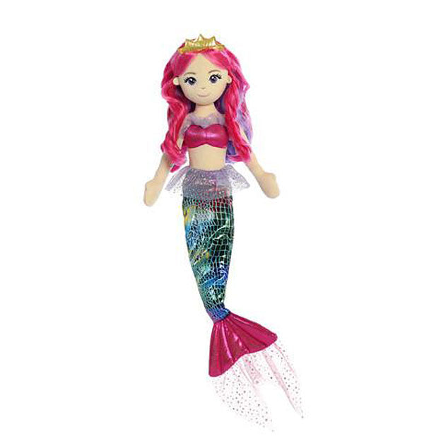 Sea Sparkles - Rainbow Fuchsia 18in