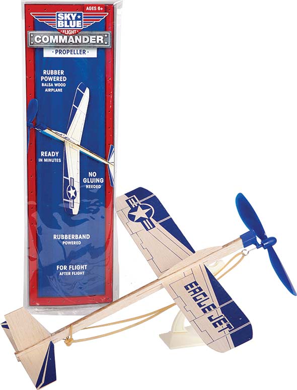 Commander (12" Balsa, Rubberband Powered)