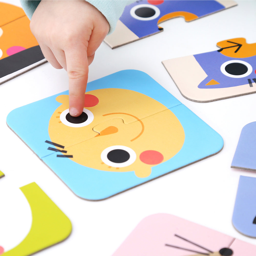 On-the-Go Puzzle Halves Faces