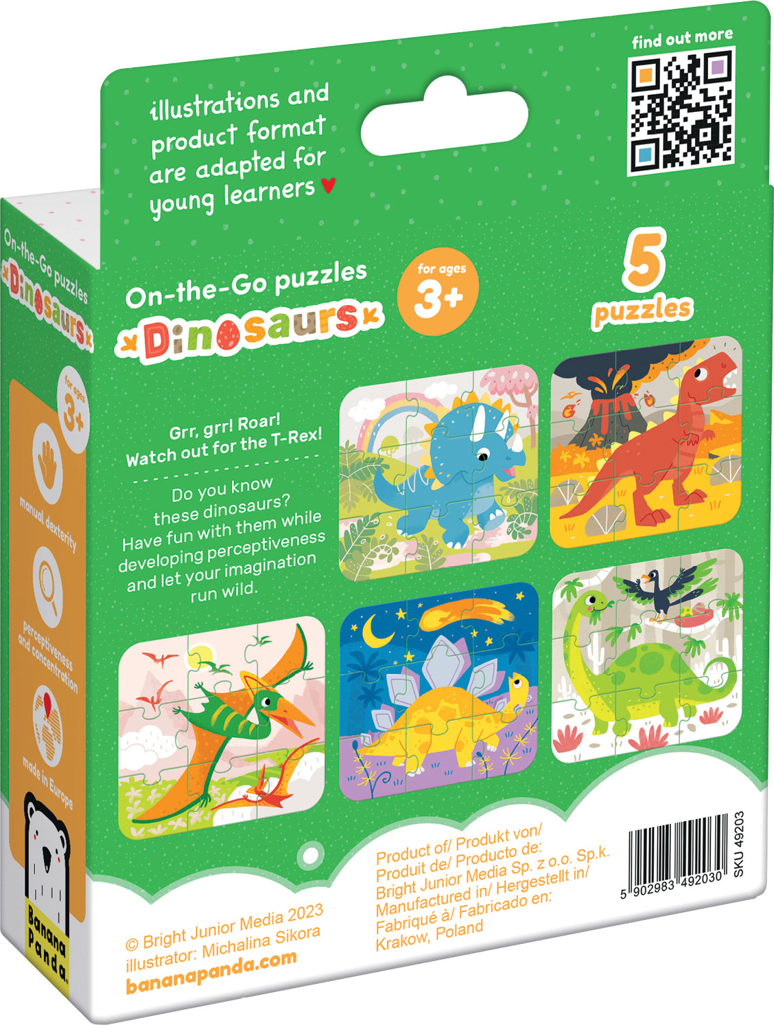 On-the-Go Puzzles Dinosaurs