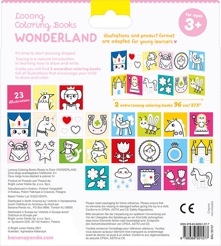 Looong Coloring Books - Ready to Draw Wonderland