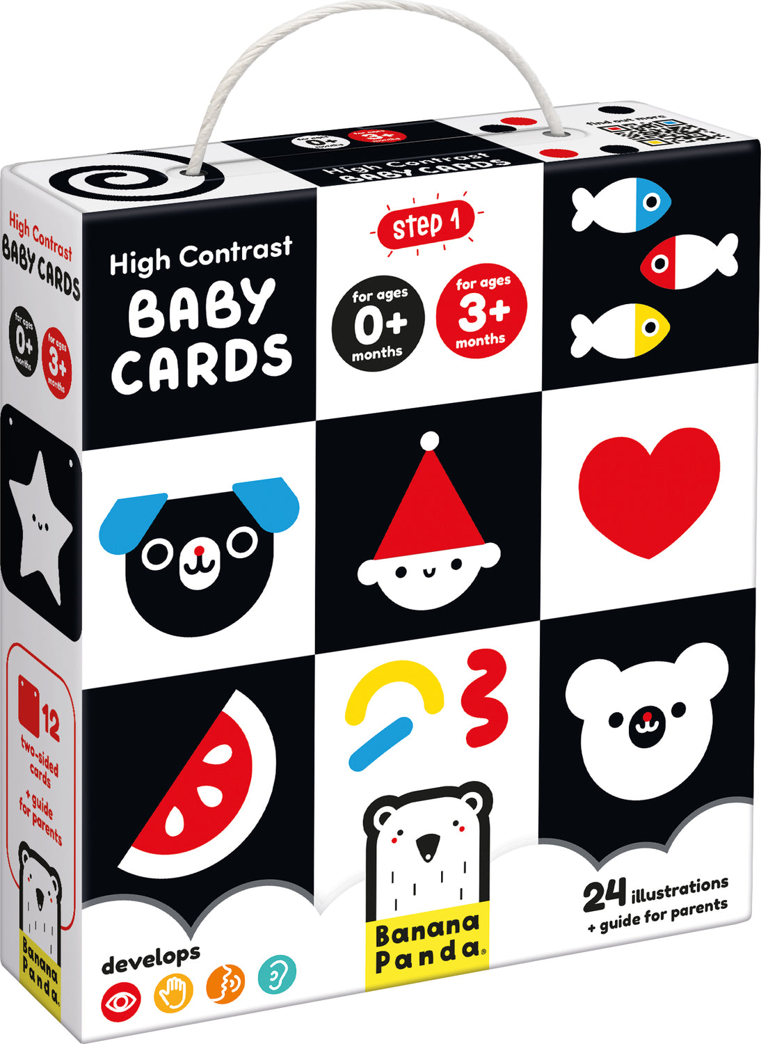 High Contrast Baby Cards Birth-3 Months