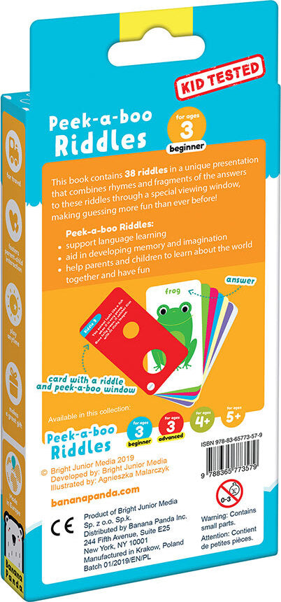 Peek-a-boo Riddles 3 Beginner