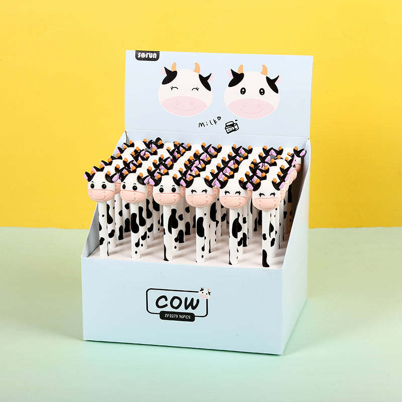 Cow Retractable Gel Pen 
