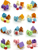 Dog & House Erasers