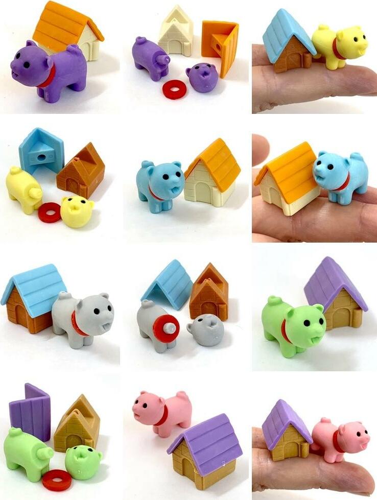 Dog & House Erasers