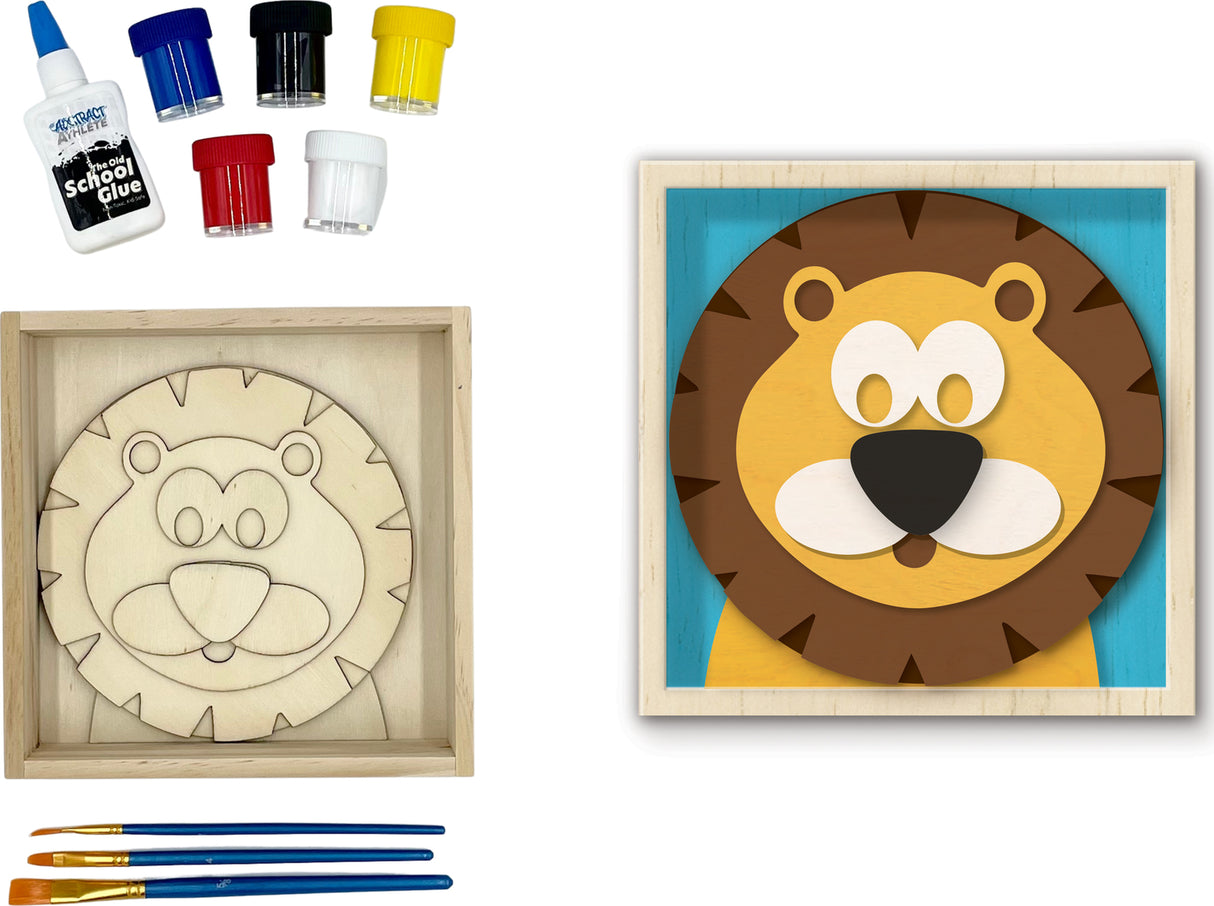 Paint and Stack Puzzlers - Lion